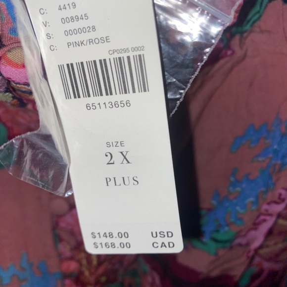 Anthropologie Floral Maxi Dress - Pink and Blue - Picture 10 of 14